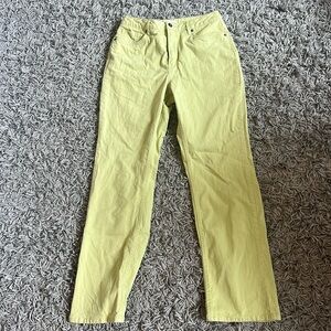 Cute green vintage straight leg jeans
